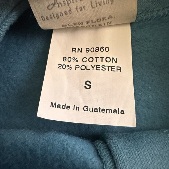 Artisan Vintage Y2k Sweatshirt Cardigan Size S Blue Birds Floral Buttons Grandma - Picture 7 of 12